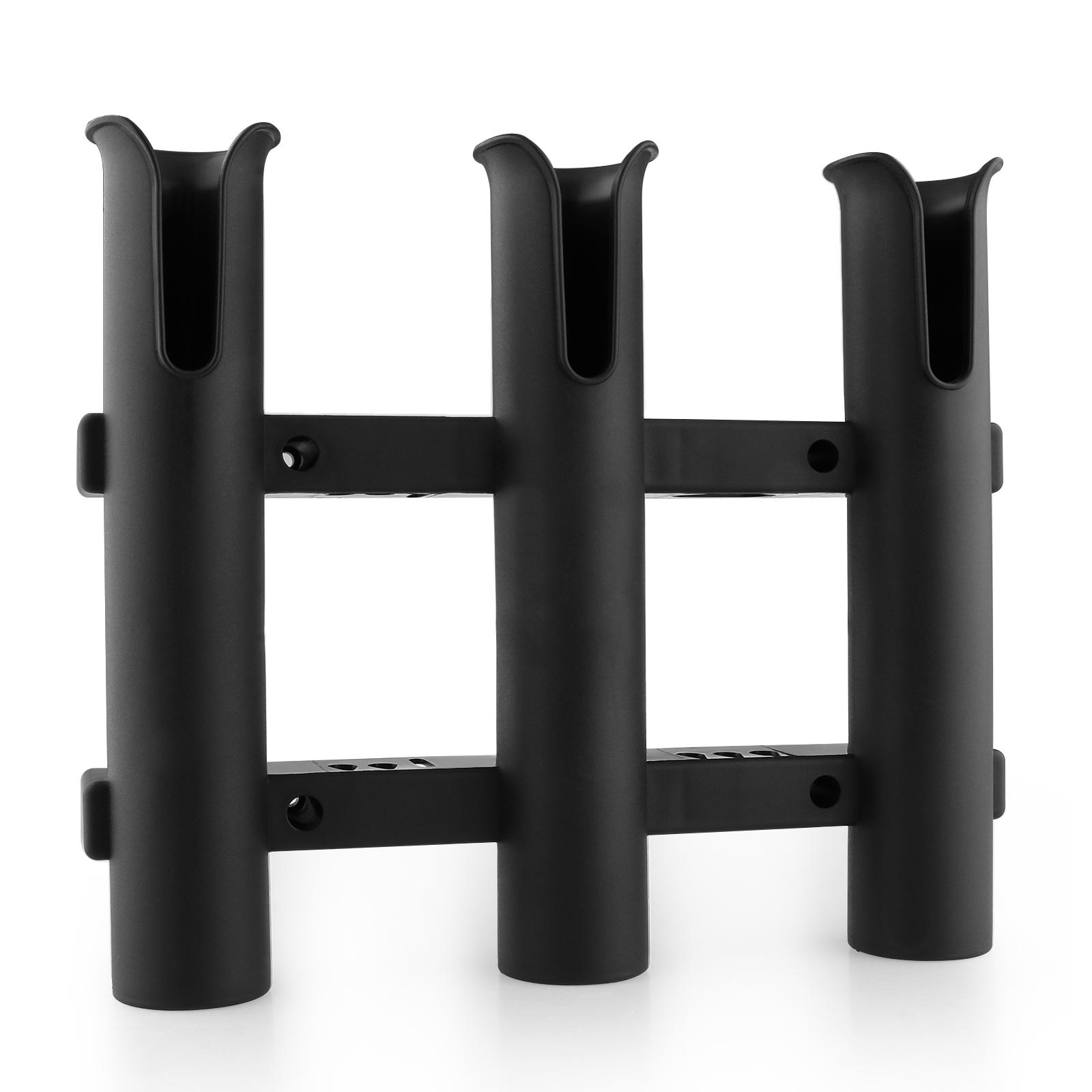 ブラックPP製釣り竿ホルダーラック、垂直レストと取り付けブラ - Fishing Rod Rack のレビューと価格