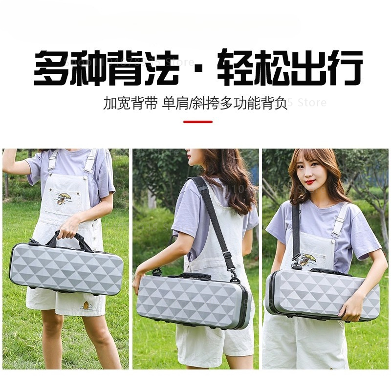 ハードシェルミニ釣り竿ケース |   分解不要のリール収納（ - Fishing Rod Combo のレビューと価格