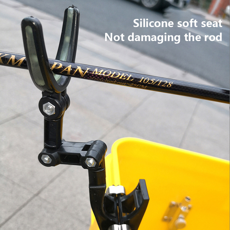 2 個釣り竿レストヘッド 360 度回転ブラケットブリッジラ - Fishing Rod Rack のレビューと価格