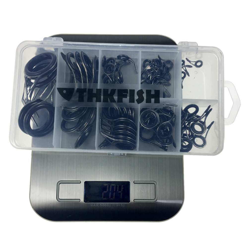 THKFISH 75個入り 釣り竿ガイド修理キット 3.5- - Fishing Rod Guide Replacement のレビューと価格