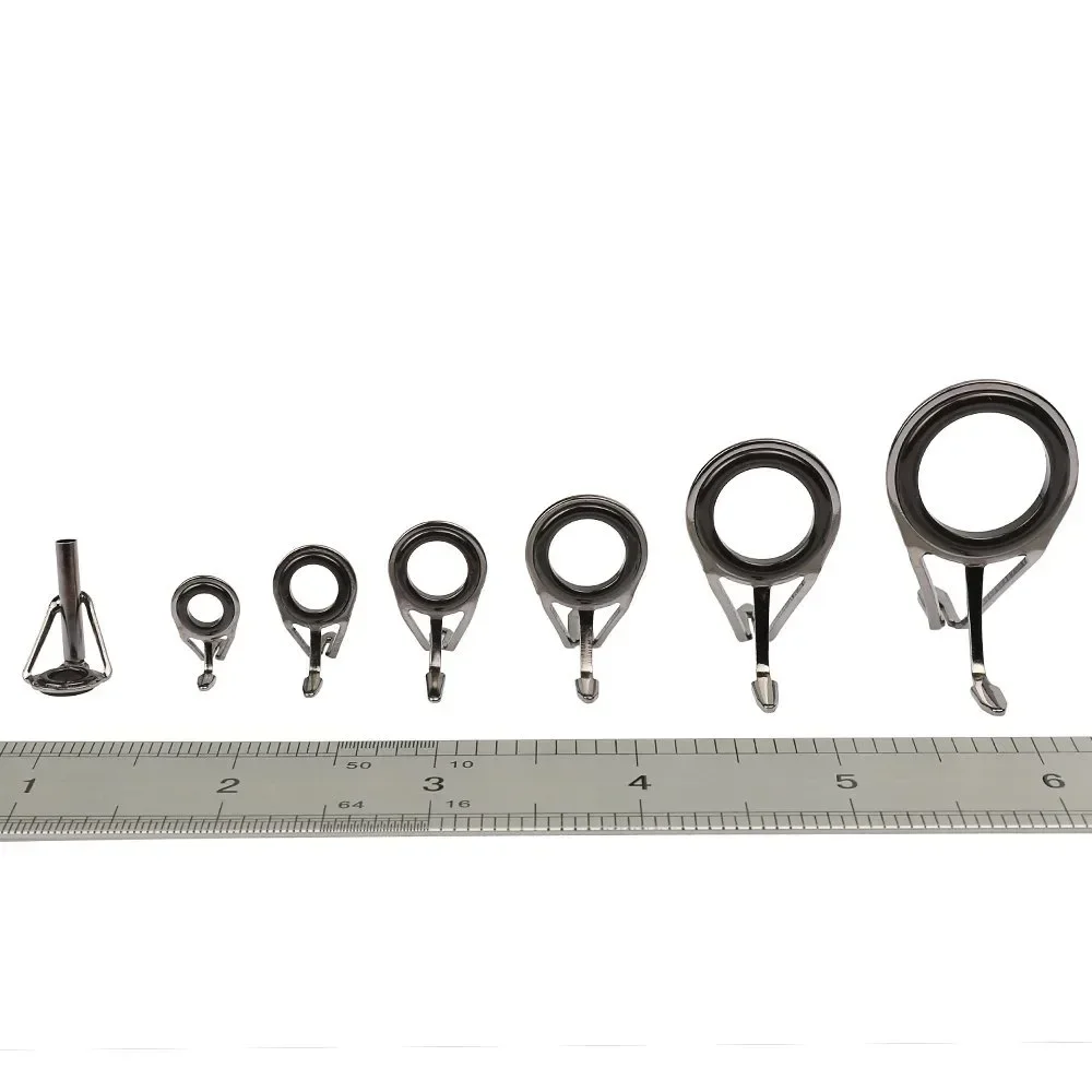 7 ピース/セット釣具ステンレス鋼修理キットセット釣竿ガイド - Fishing Rod Tip Replacement のレビューと価格